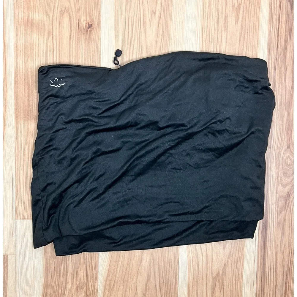 Beyond Yoga Womens Hidden Pocket Infinity Scarf Black One Size Lightweight NWT‎